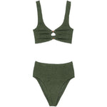 Bikini due pezzi nadine in verde Hunza g - donna 