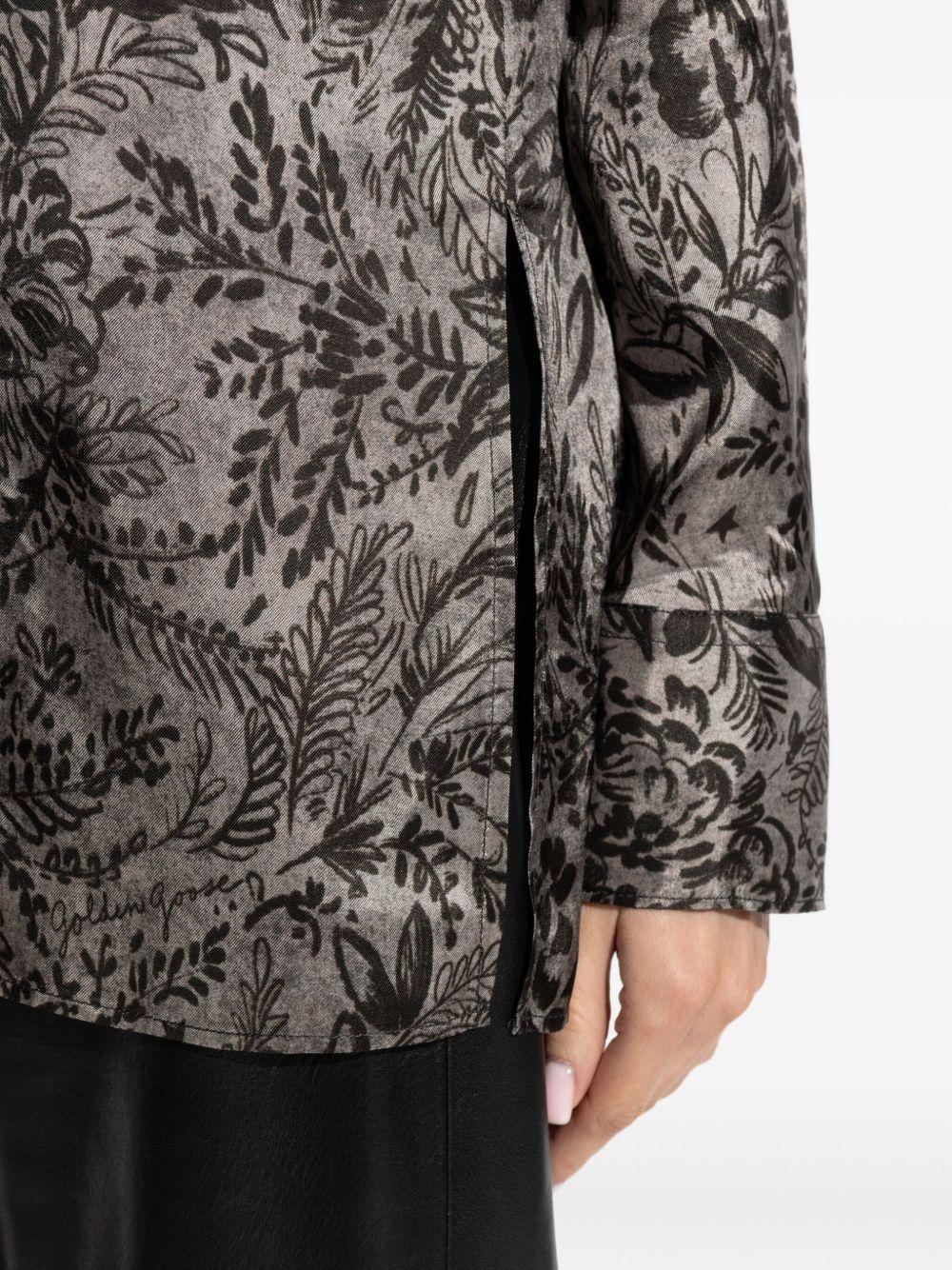 CAMICIA A STAMPA FLOREALE IN GRIGIO GOLDEN GOOSE - DONNA 