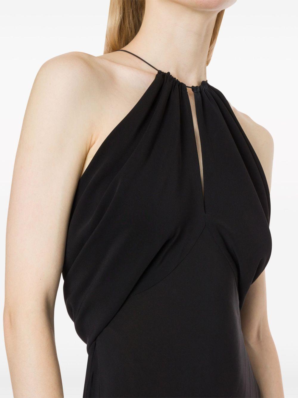 Abito con scollo all'americana in nero Philosophy di Lorenzo Serafini - donna 