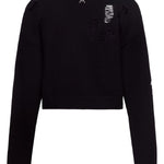 Cardigan con decorazione in cristalli in nero Area - donna 