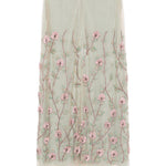 Gonna midi con ricamo a fiori in verde Costarellos - donna 