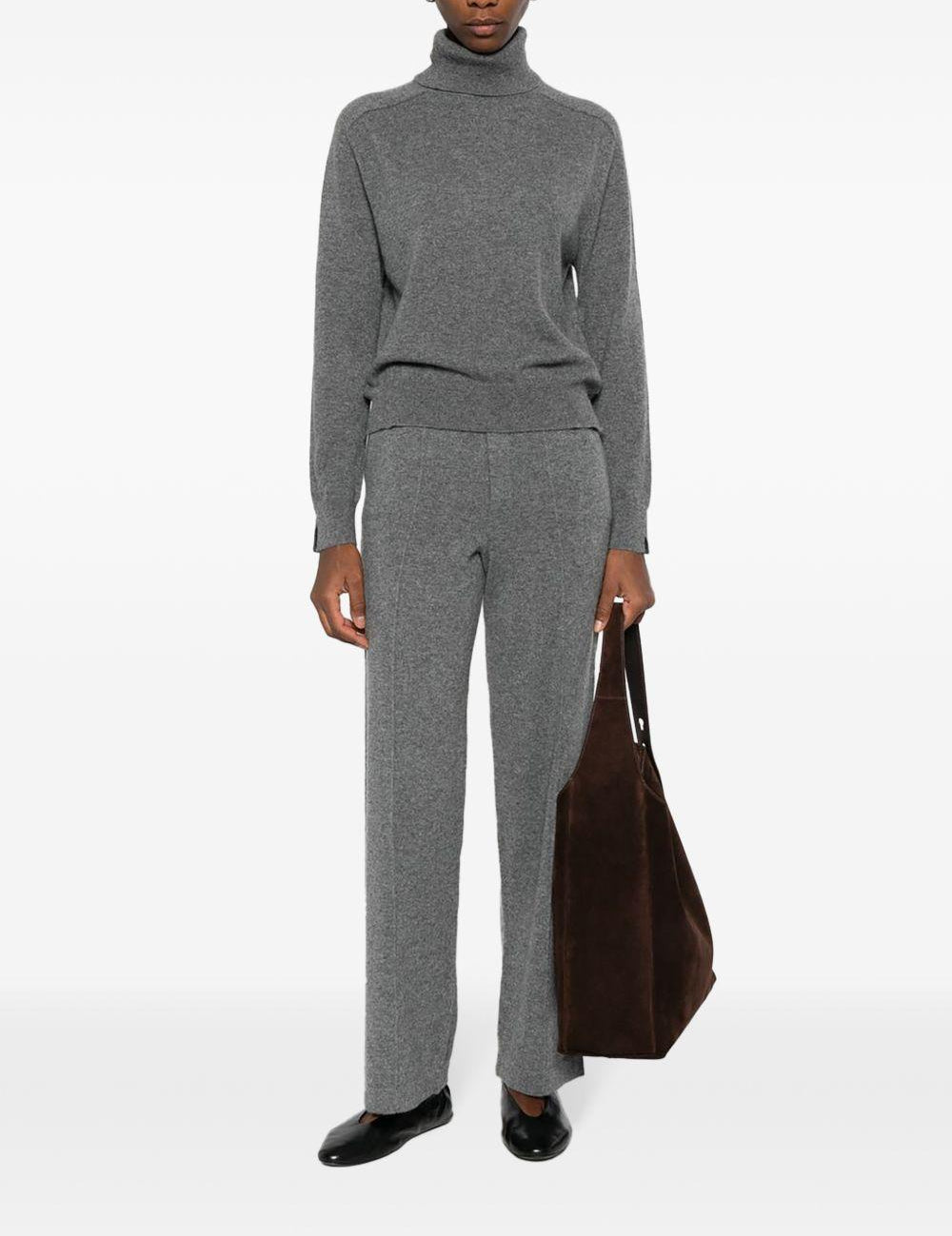 Maglione a collo alto in grigio Gotha - donna 