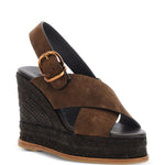 Sandali Bettina con fibbia in marrone Castañer - donna 