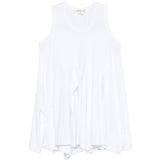 Top asimmetrica drappeggiata in bianco Comme des garcons - donna 