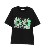 T-shirt con stampa grafica in nero Oamc peacemaker - uomo 