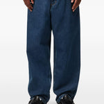 Jeans a gamba larga brandon in blu carhartt wip - uomo 