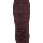 Gonna midi semitrasparente a vita alta in viola Wolford - donna 