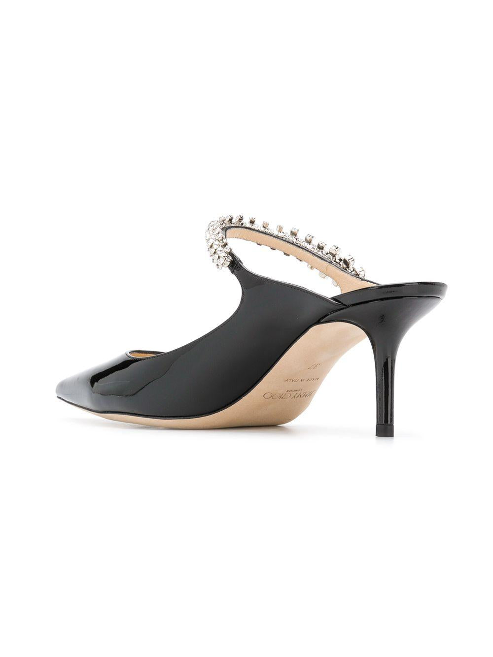 Mules con cristalli bing 65 in nero Jimmy Choo - donna 