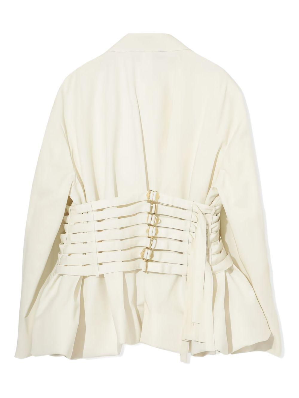 Giacca con cinturini in bianco Undercover - donna 