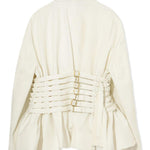Giacca con cinturini in bianco Undercover - donna 