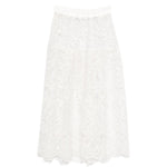 Gonna in pizzo in bianco Maurizio - donna 