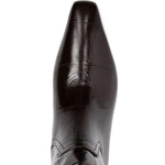 Stivali bettina con effetto pelle coccodrillo in marrone Paris texas - donna 