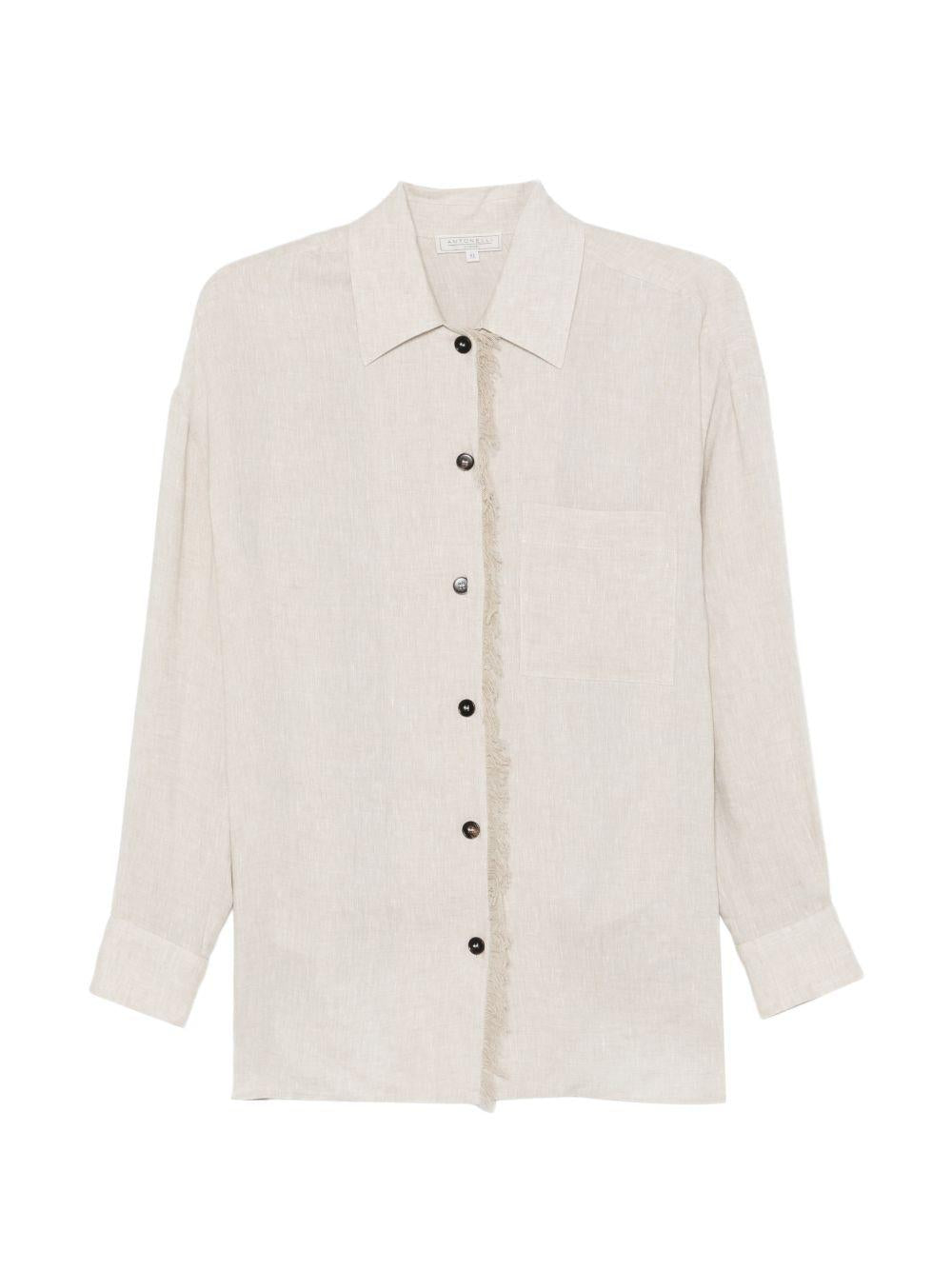 Camicia con frange in grigio Antonelli - donna 