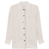 Camicia con frange in grigio Antonelli - donna 