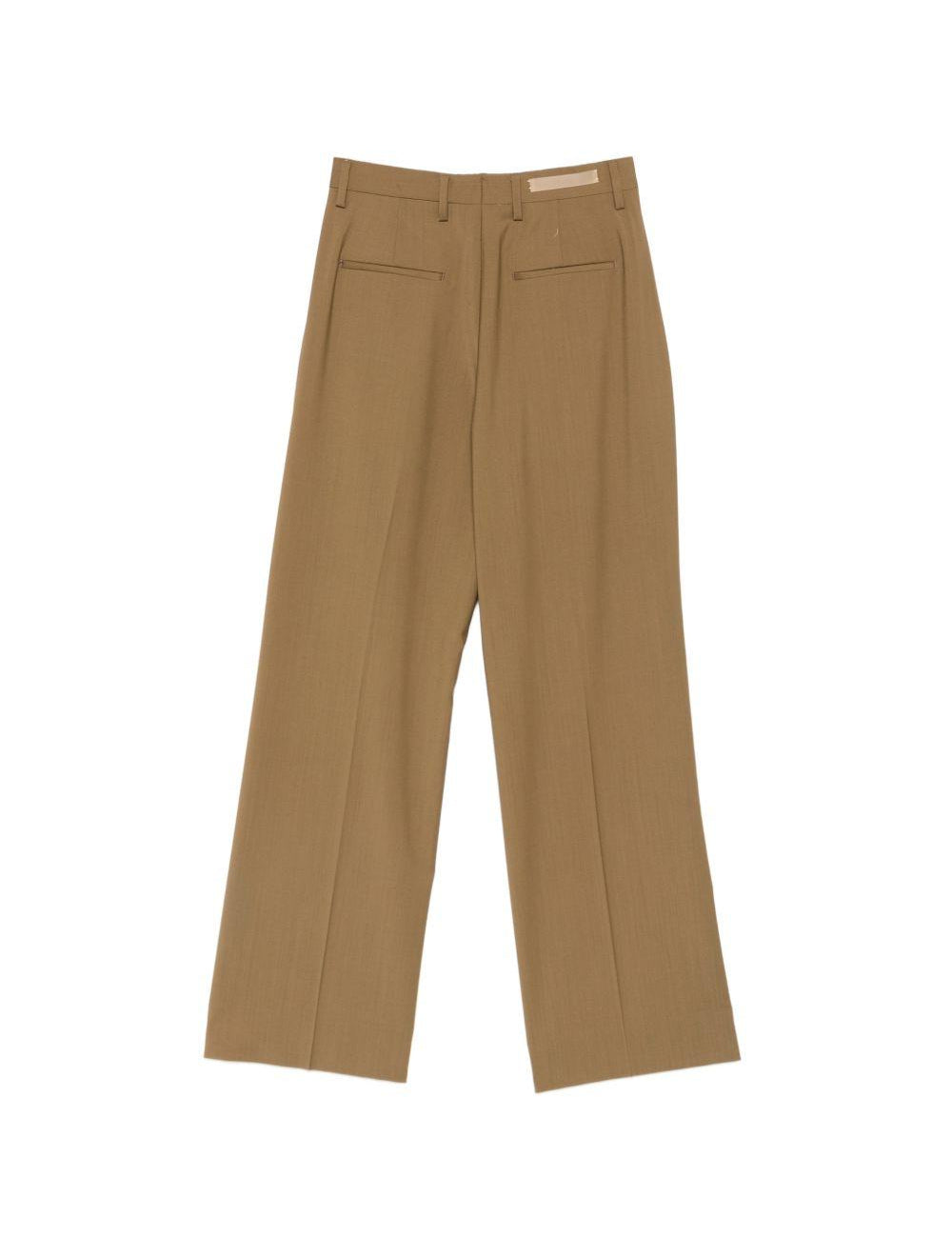 Pantaloni con pieghe stirate in marrone Briglia 1949 - donna 