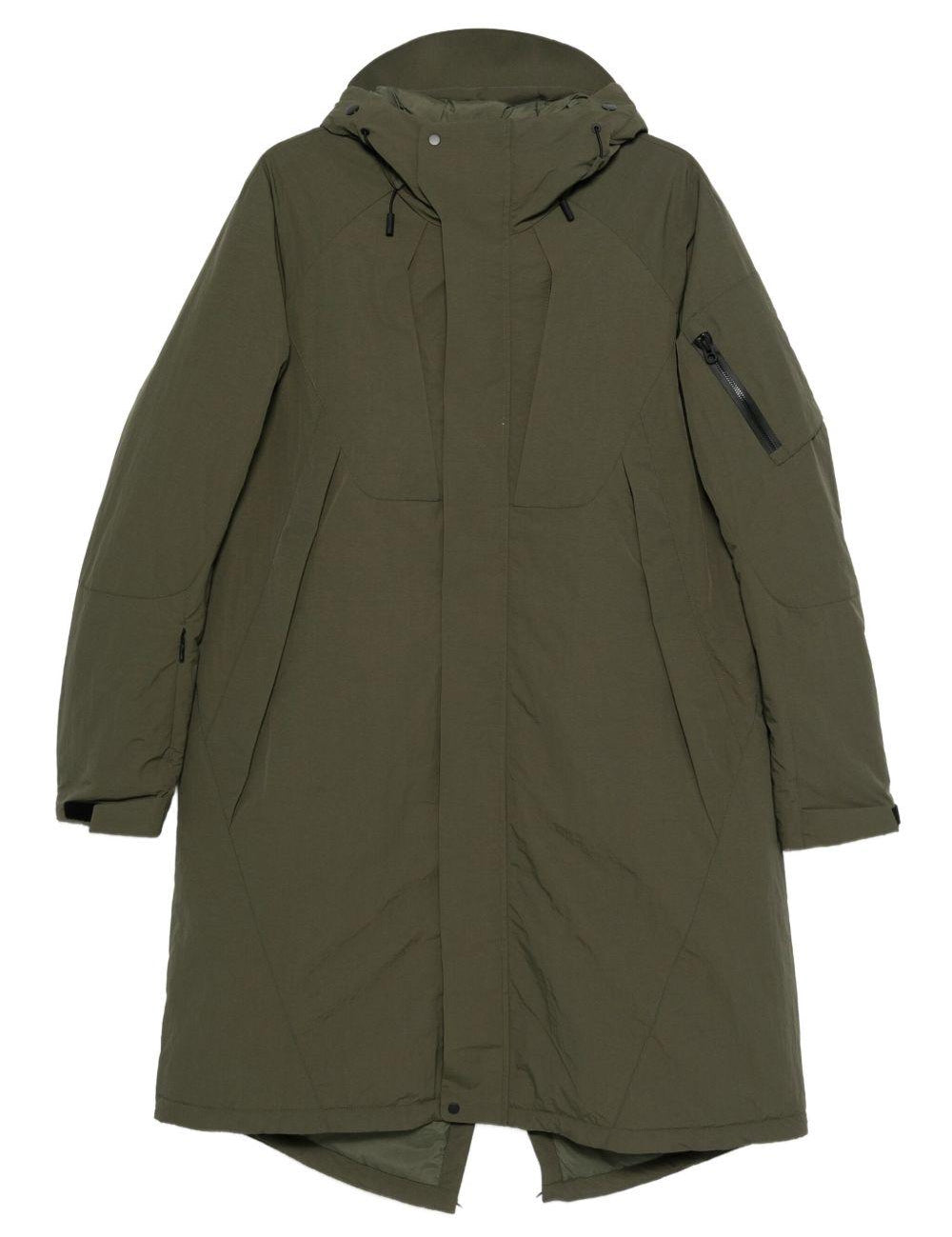 Giacca con cappuccio e zip in verde Jg1 - uomo 