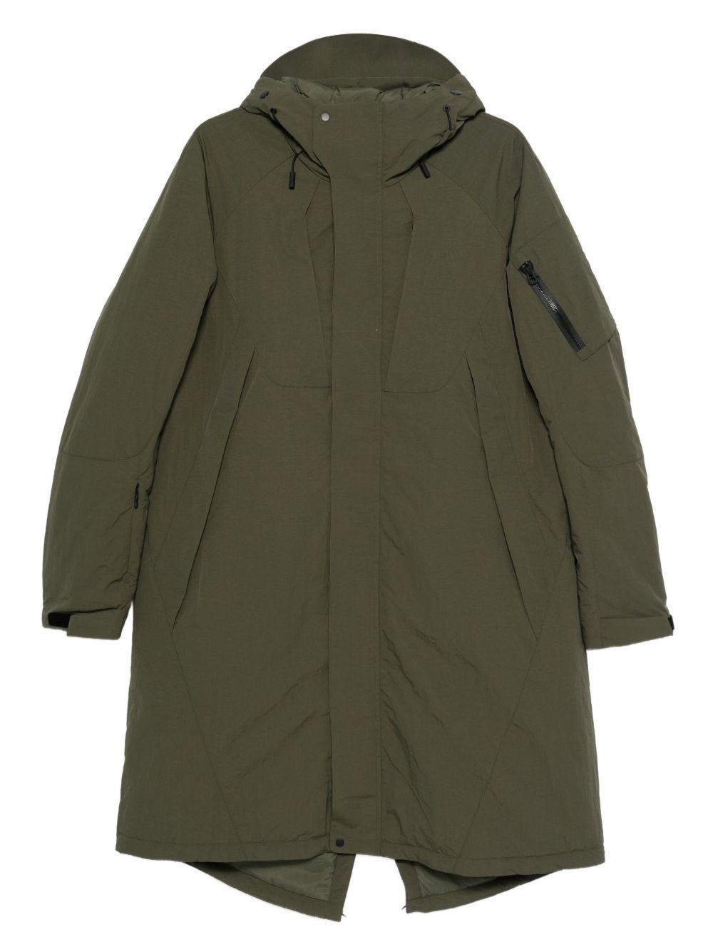 Giacca con cappuccio e zip in verde Jg1 - uomo 