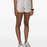 Pantaloncini in denim brit snake in blu e rosa Haikure - donna 