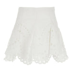 Minigonna con detagli in pizzo sail in bianco Charo ruiz ibiza 1989 - donna 