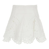 Minigonna con detagli in pizzo sail in bianco Charo ruiz ibiza 1989 - donna 