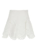 Minigonna con detagli in pizzo sail in bianco Charo ruiz ibiza 1989 - donna