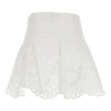 Minigonna con detagli in pizzo sail in bianco Charo ruiz ibiza 1989 - donna 