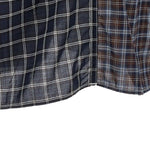 Camicia a quadretti con pannelli in blu Comme des garcons homme - uomo 
