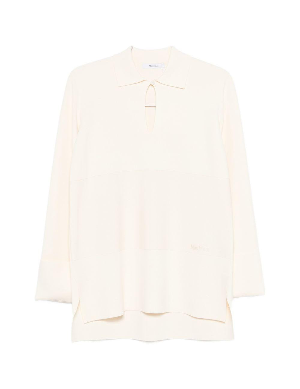 Polo a maniche lunghe fuggito in beige Maxmara - donna 