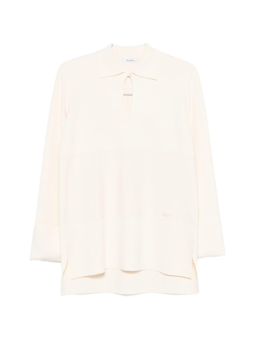 Polo a maniche lunghe fuggito in beige Maxmara - donna 
