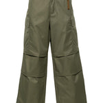 Pantaloni a gamba ampia in verde - uomo 