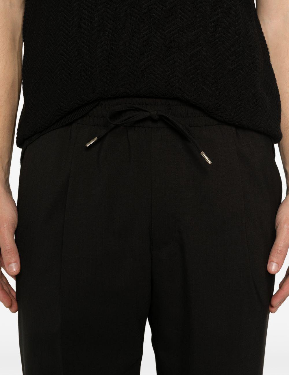 Pantaloni wimbledon con coulisse in nero Briglia 1949 - uomo 