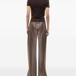 Pantaloni Stroll a gamba ampia in marrone Staud - donna 