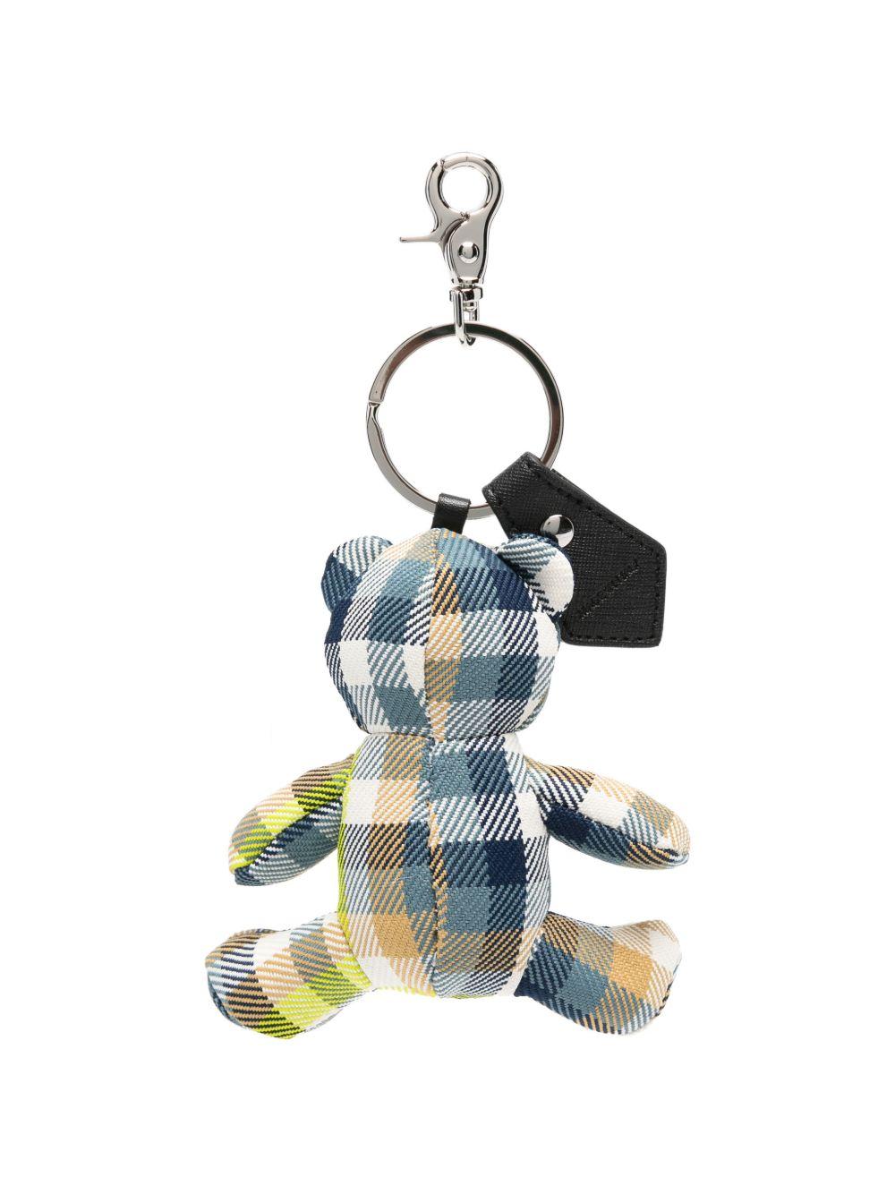 Portachiavi a forma di orsetto tartan in blyu Vivienne westwood - donna 