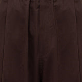 Pantaloni Melrose con ricamo in marrone Laneus - uomo 