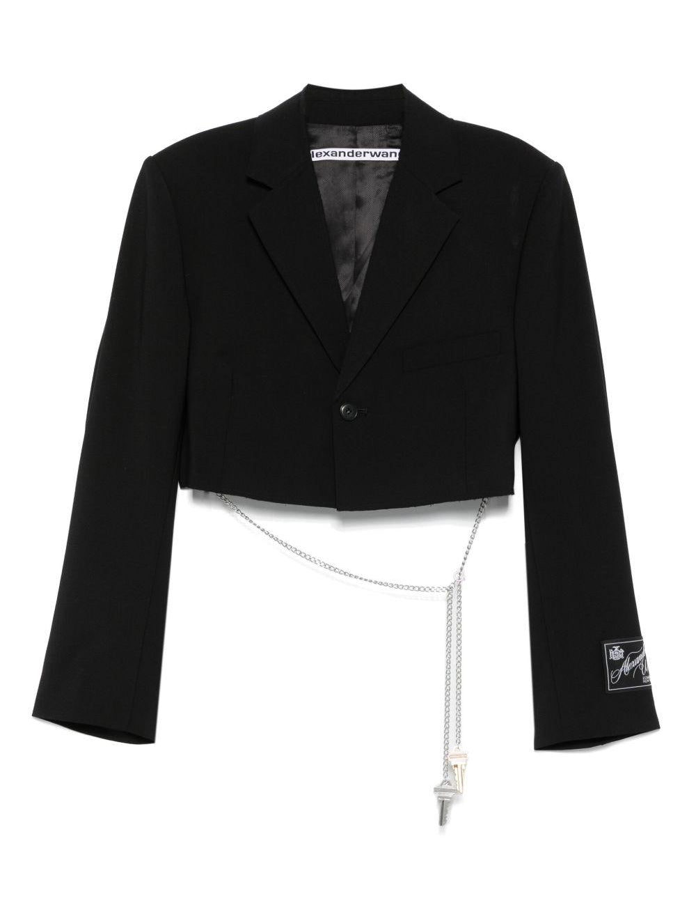 Giacca crop in nero Alexander wang - donna 