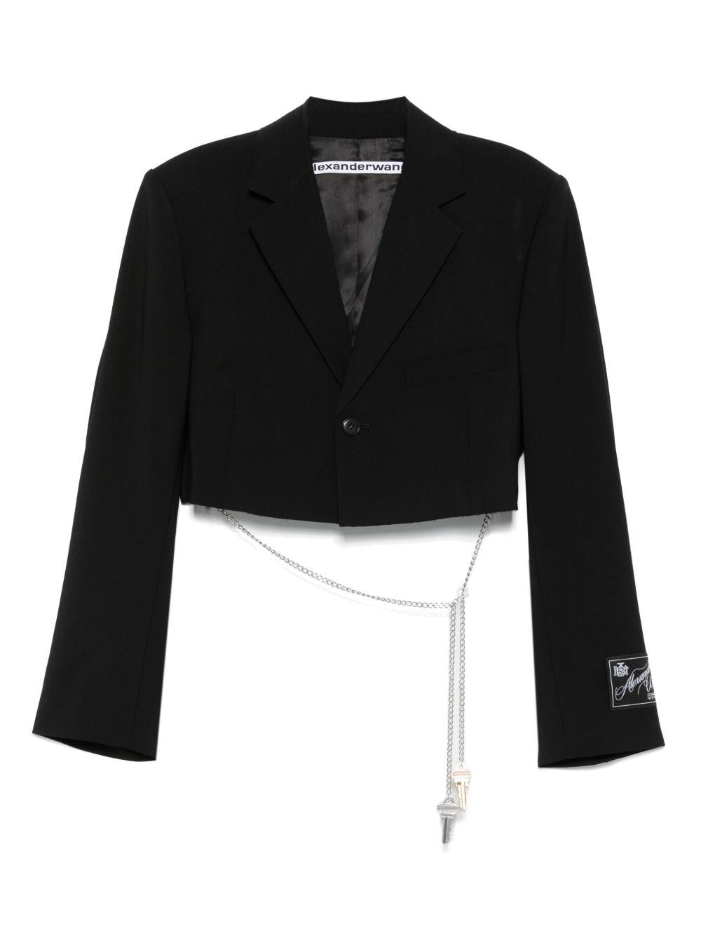 Giacca crop in nero Alexander wang - donna 
