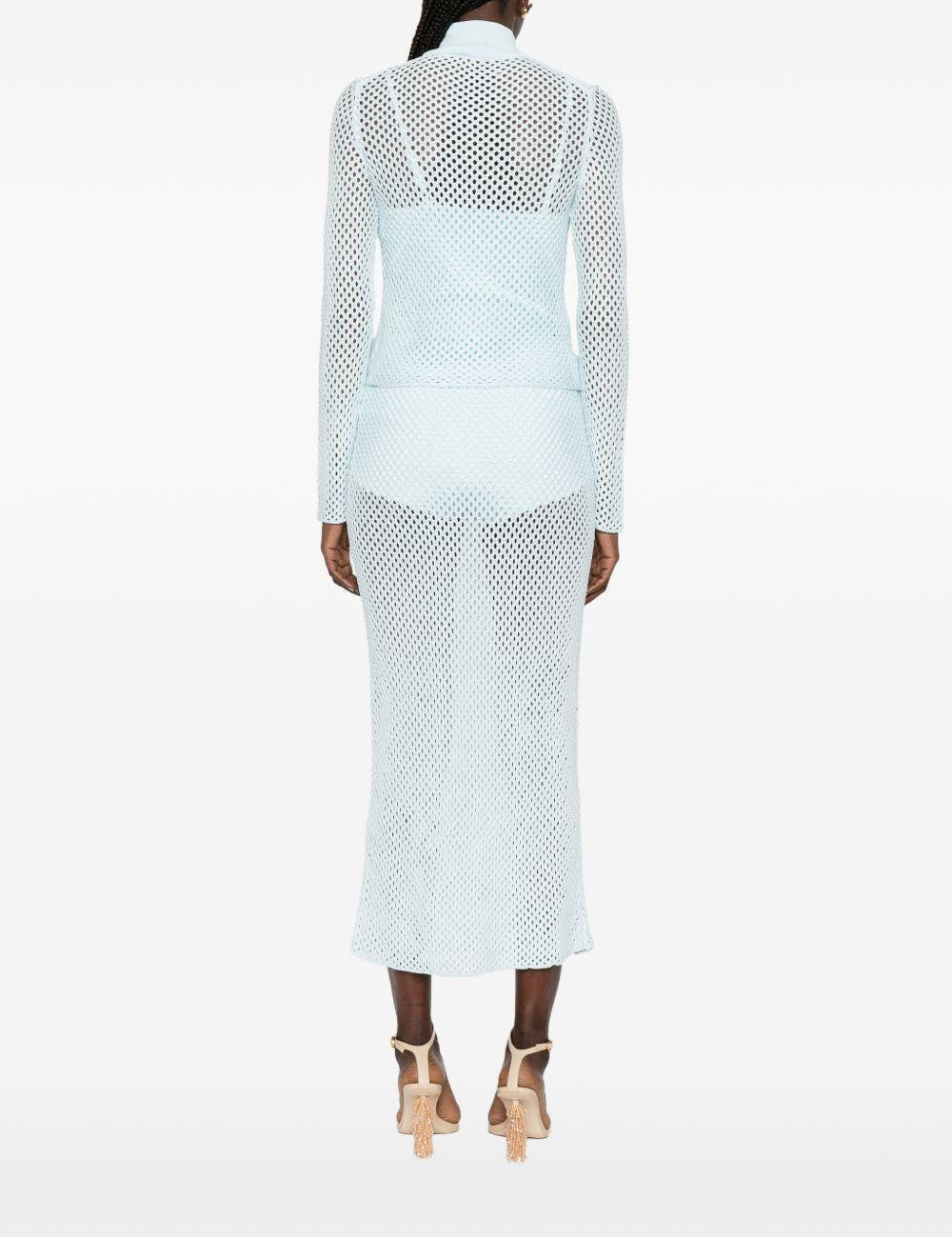 Top a collo alto e maniche lunghe in azzurro Simkhai - donna 