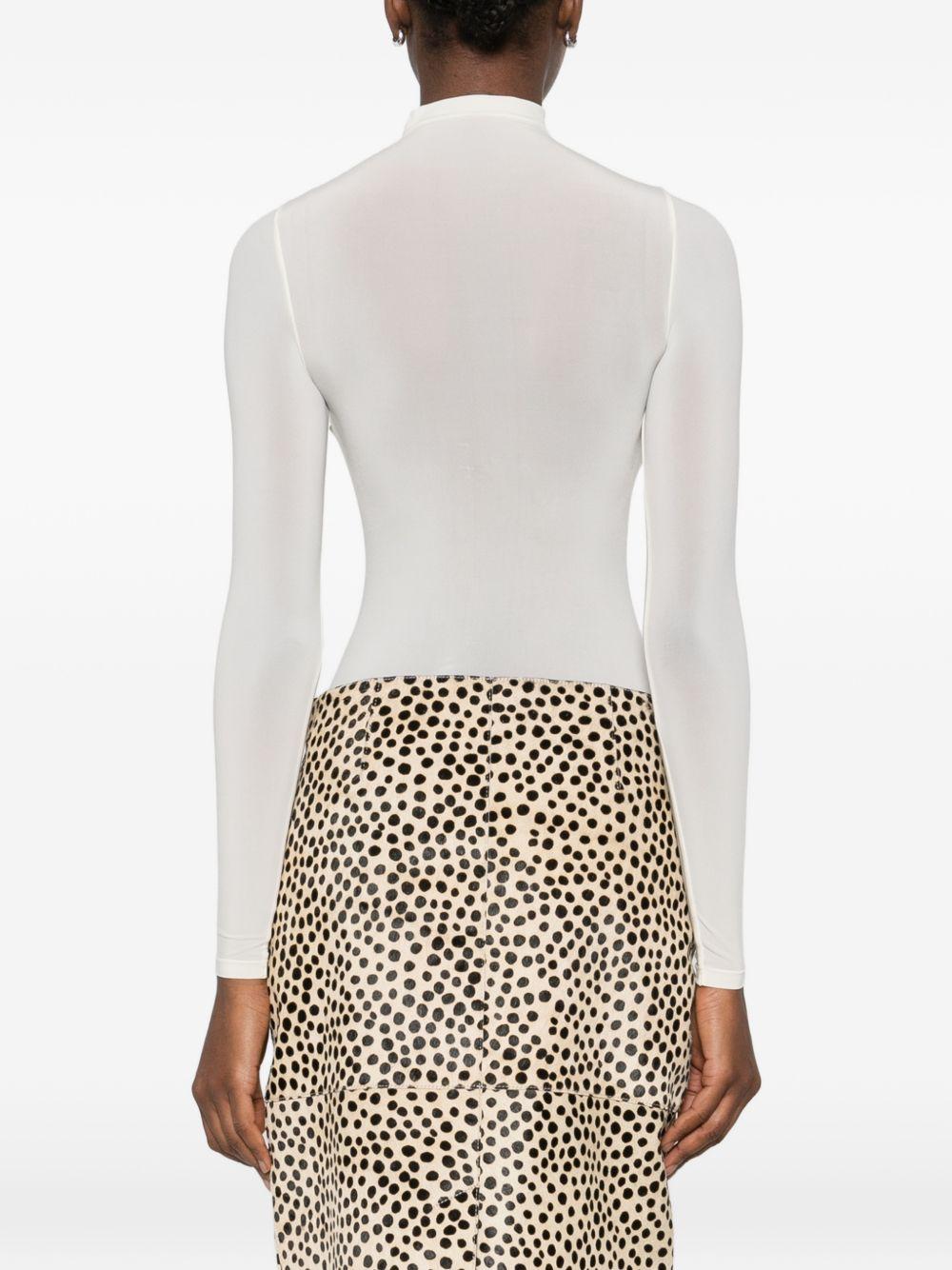 Body a maniche lunghe in bianco Wolford - donna 