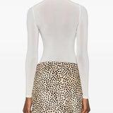 Body a maniche lunghe in bianco Wolford - donna 