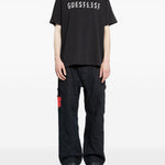 T-shirt con stampa grafica in nero 44 label group - uomo 