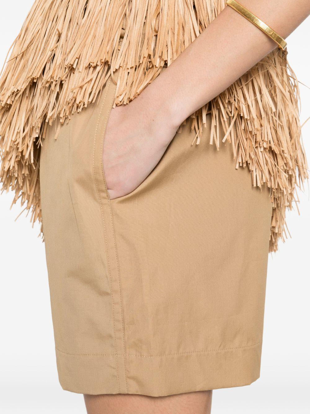 Shorts con coulisse in beige Loulou de saison - donna 