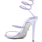 Sandali cleo con cristalli in lilla Rene caovilla - donna 