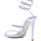 Sandali cleo con cristalli in lilla Rene caovilla - donna 