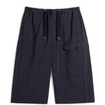 Shorts cargo con coulisse in nero Lemaire - uomo 