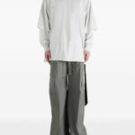 T-shirt a maniche lunghe tommy  in bianco Rick owens drkshdw - uomo 