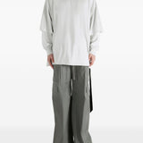 T-shirt a maniche lunghe tommy  in bianco Rick owens drkshdw - uomo 