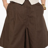 Pantaloncini a pieghe ECUBA in marrone Maxmara weekend - donna 