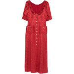 Abito midi con bottoni in rosso Alessandra Rich - donna 