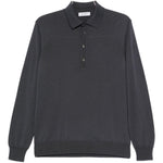 Maglione con colletto stile polo in grigio Kangra - uomo 