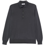 Maglione con colletto stile polo in grigio Kangra - uomo 